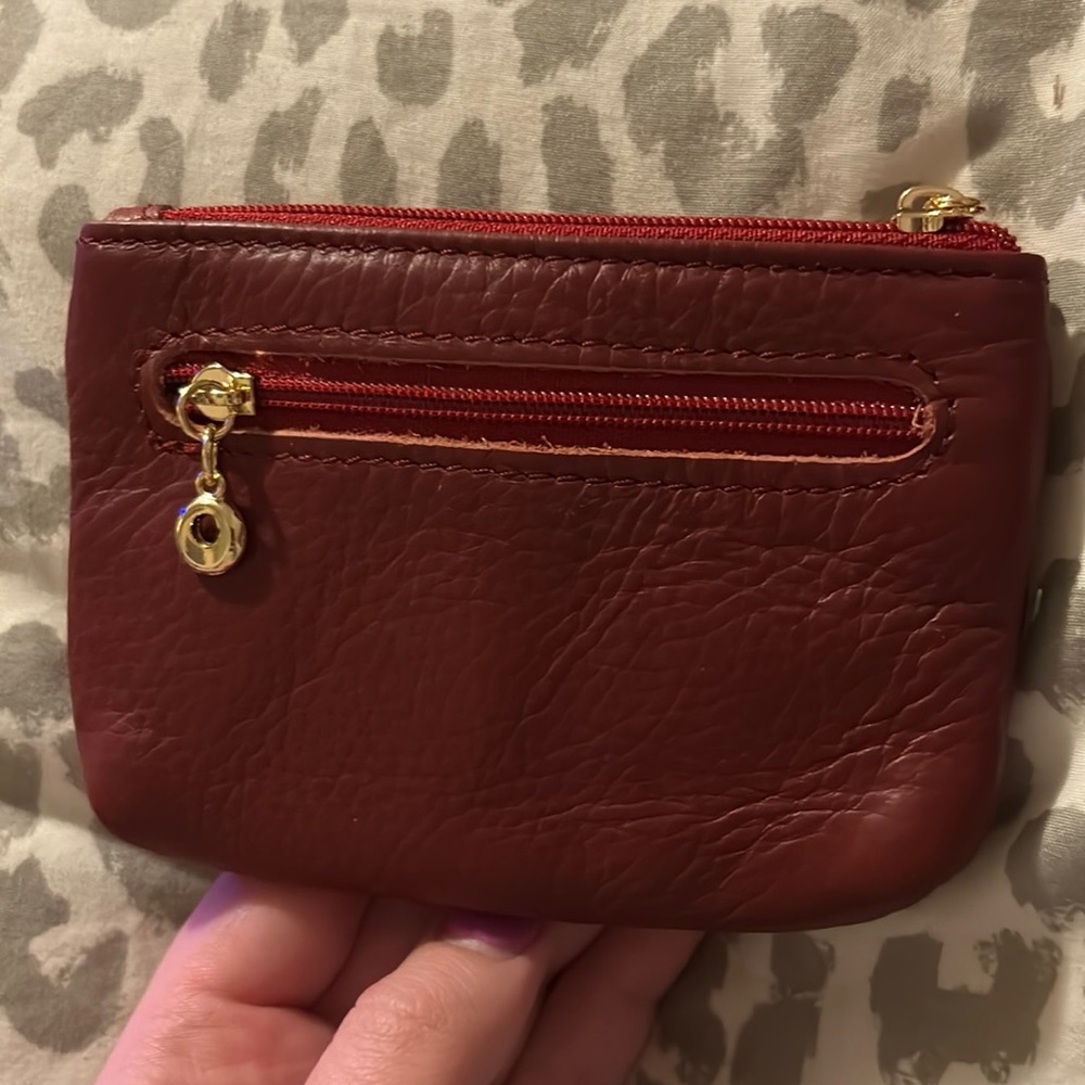 New Burgundy coin purse
